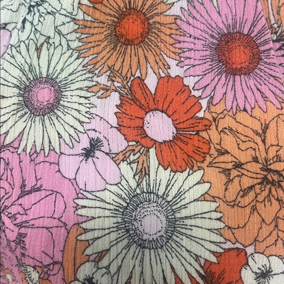 Torrid Pink and Orange Floral Blouse - Picture 7 of 7